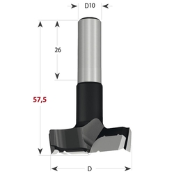 CMT 317 Xtreme Sukovník pre kolíkovačky S10 L57,5 HW - D20 S=10x26 L57,5 P