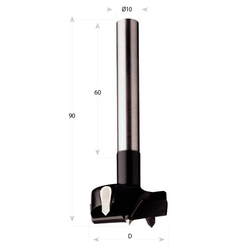 CMT C512 Sukovník ručný - D27 L90 S=10x60 HM P