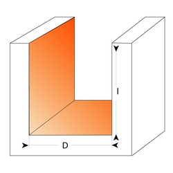 CMT C711 Drážkovacia fréza - D8x20 L48 S=6 HM