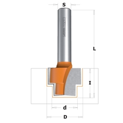 CMT C965 Dvojdrážková fréza čelná - D19x15,9 S=8 HM