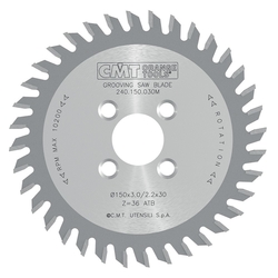 CMT Drážkovací kotúč pre CNC - D150x6 d30 Z36 HW