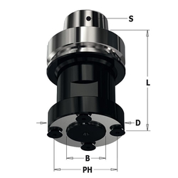 IGM C183.420 Pílová upínacia hlava s HSK-63F - D59 d30 L78mm