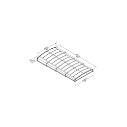 Palram - Canopia Majorca zastřešení pro bazény 8 x 4 m