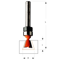 CMT C818 Fréza pre rybinový spoj s ložiskom - D11,1x19 L66,7 7° S=6,35 HM