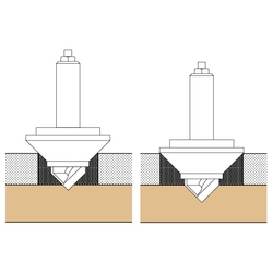 CMT Sada na ornamenty, fréza 3D S=8mm, šablóna KLASIK s rámom